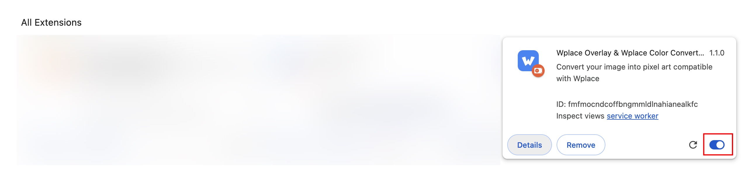 Wplace Extension - Make Sure the Extension is Enabled