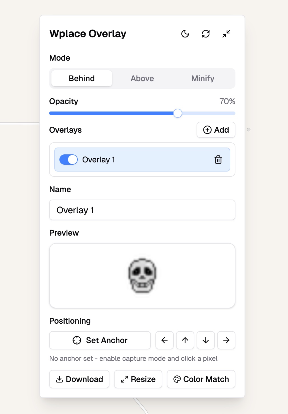 Wplace Extension - Upload Image