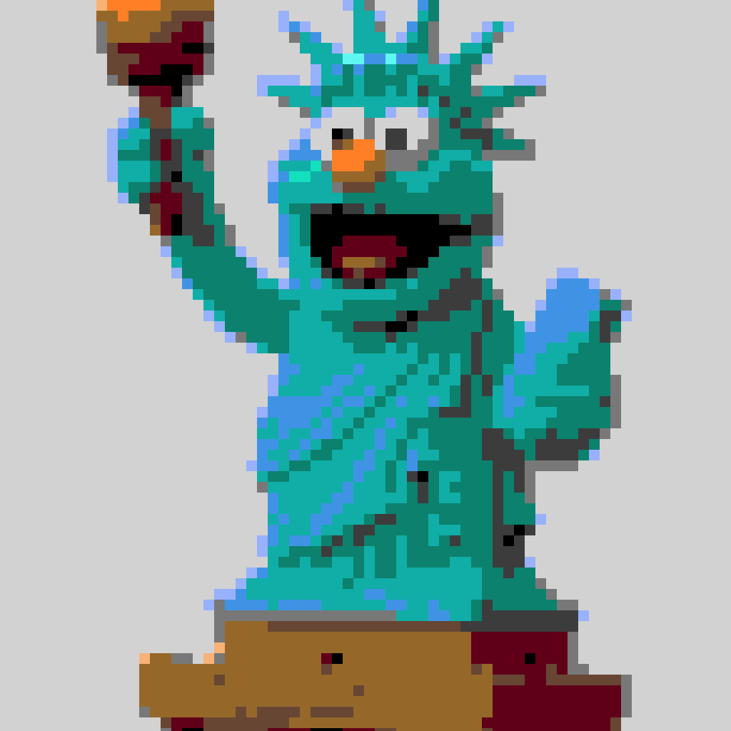 Statue of Liberty Pixel Art